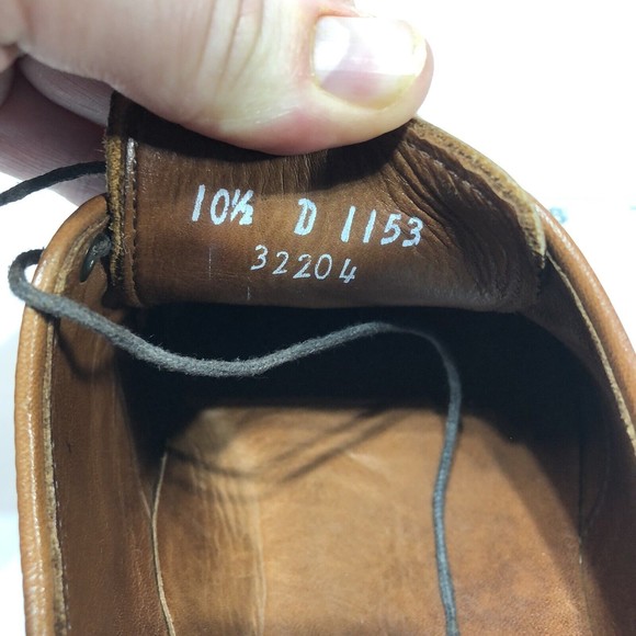 Allen Edmonds Flatiron Derby Oxfords Perforated Walnut Men 10.5 D 1153 32204 - Picture 12 of 12